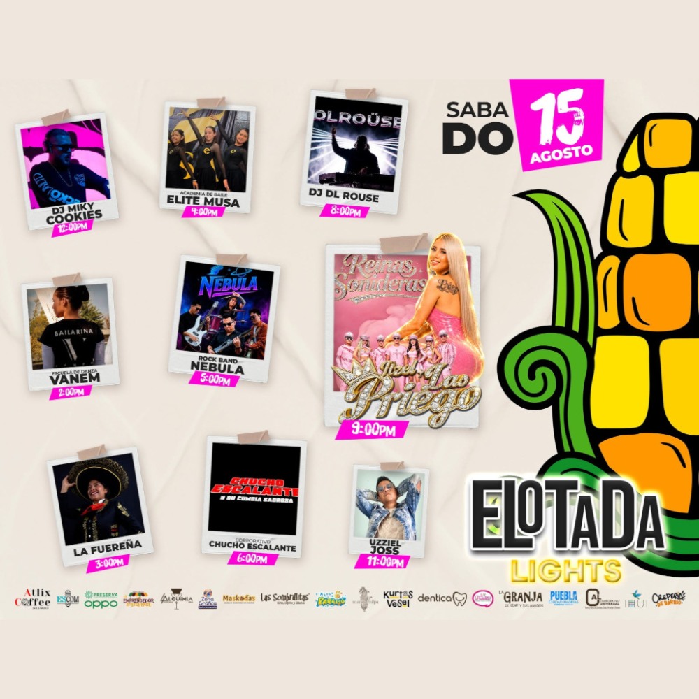 Cartelera 15 de agosto Elotada Atlixco 2026