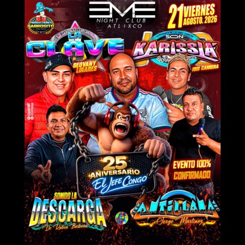 25 Aniversario del Jefe Congo en El M Night Club