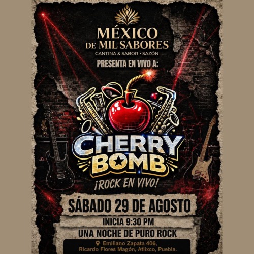 Cherry Bomb en M�xico de Mil Sabores