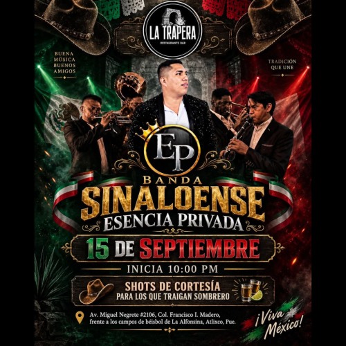 Banda Sinaloense Esencia Privada en La Trapera