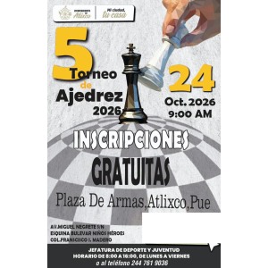 5o Torneo de Ajedrez Atlixco 2026