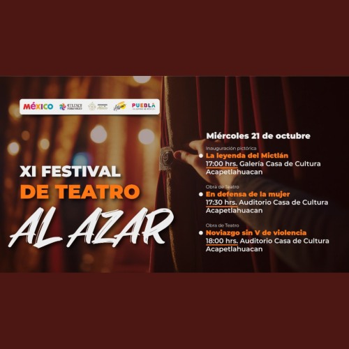 XI Festival de Teatro al Azar en Atlixco 2026