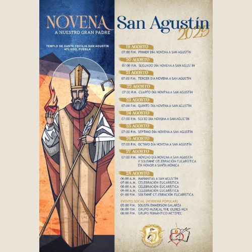 Novena en honor a San Agustn 2025