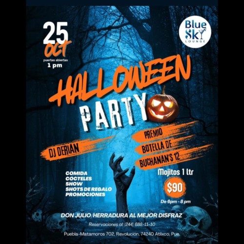 Halloween Party - Blue Sky