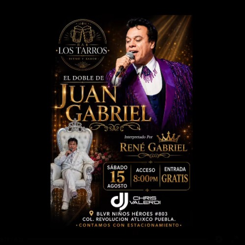 El Doble de Juan Gabriel con Ren� Gabriel en Los Tarros