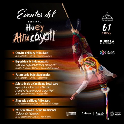 Eventos del 61o Festival Huey Atlixc�yotl 2026