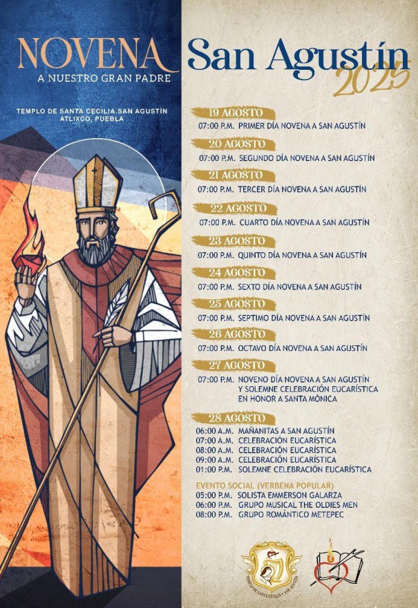 Novena en honor a San Agustn 2025