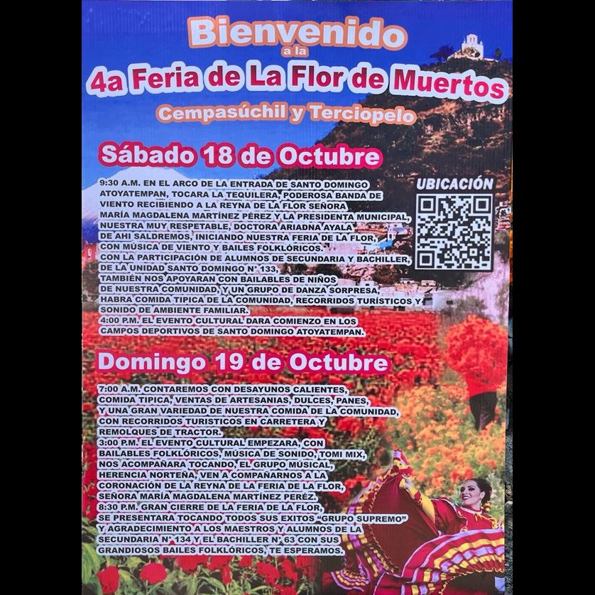 4ta Feria de la Flor de Cempaschil y Terciopelo