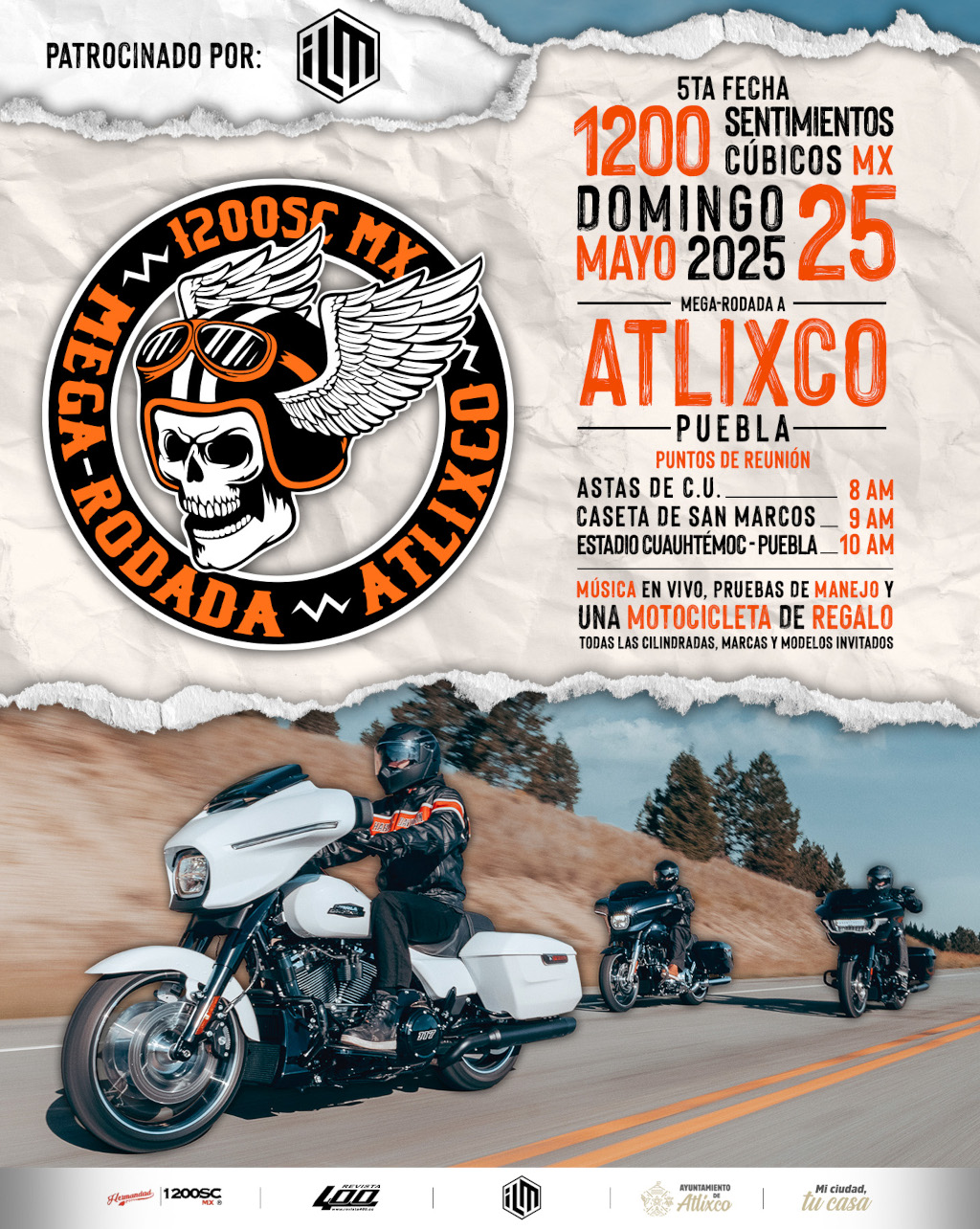 Mega-Rodada a Atlixco 1200 SC MX